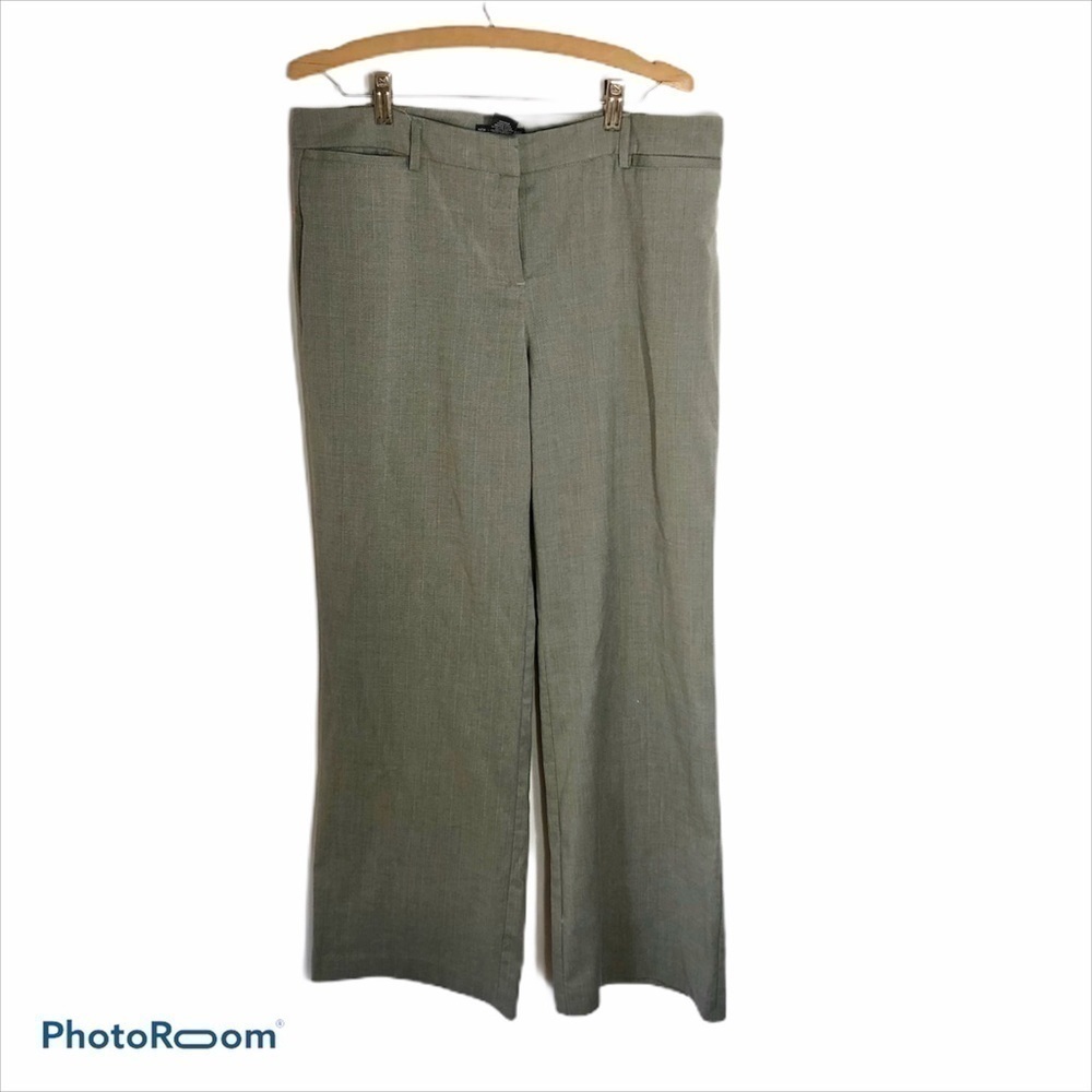 New York Company Gray Pin Striped Pants Sz 10